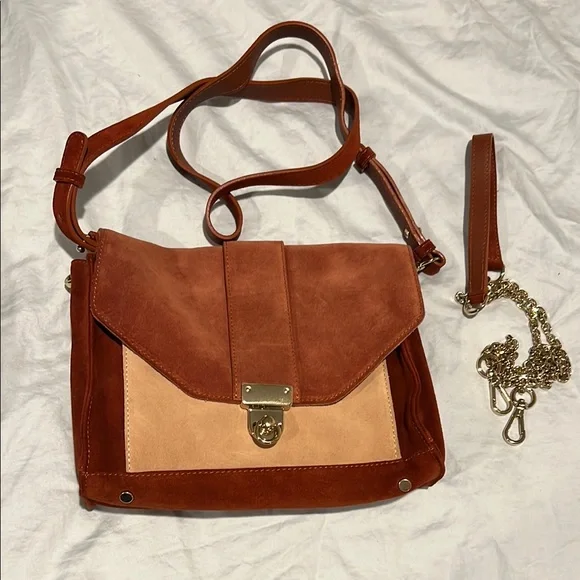 Sezane Pink Suede Tiger Bag - Picture 2 of 10